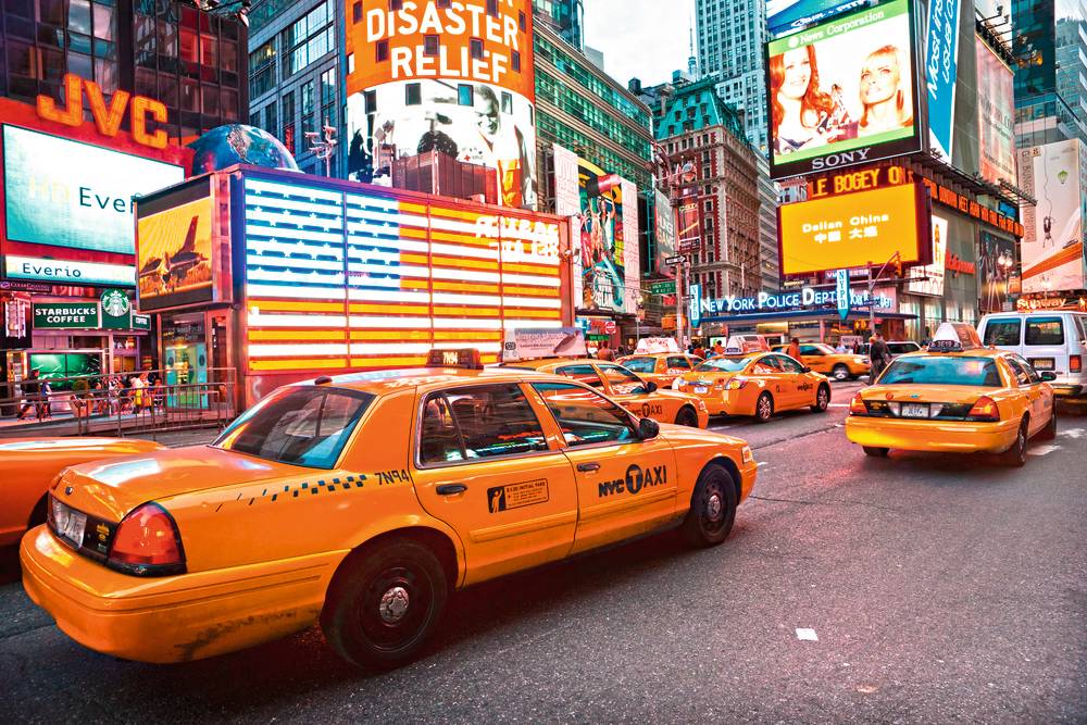 New York Times Square Taxis